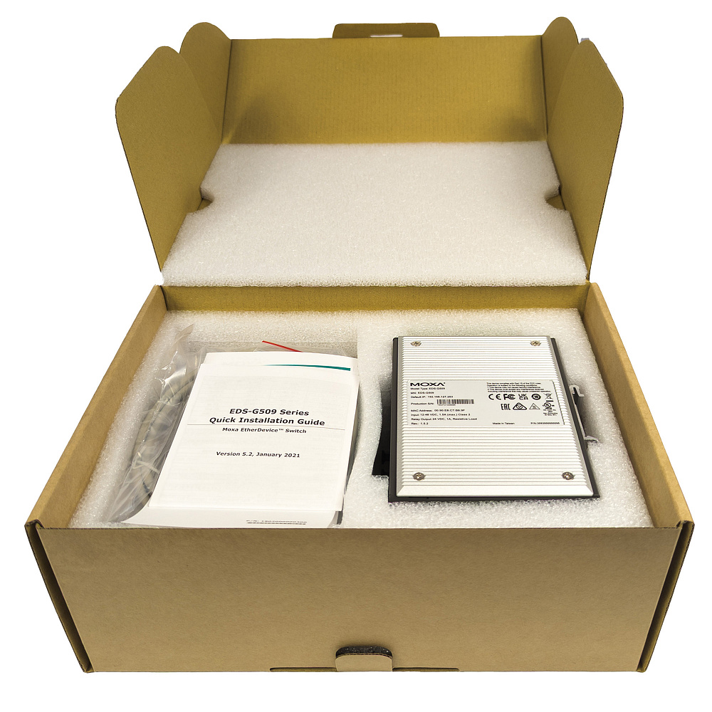 Фотообзор промышленного управляемого коммутатора MOXA EDS-G509 от АВЕОН